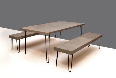 betonsitzbank,betonsitzgarnitur,beton bank, beton tisch von messoni