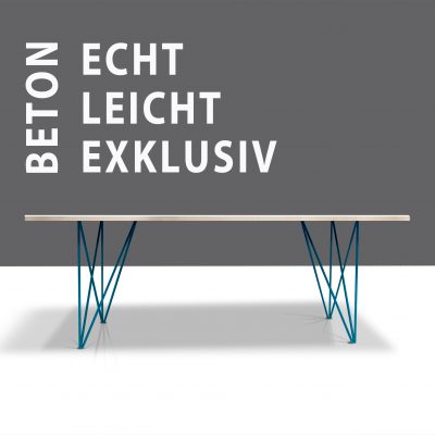 Betontisch in LEICHTBAU von Messoni,beton tisch, betonesstisch, beton esstisch, betonarbeitsplatte von messoni