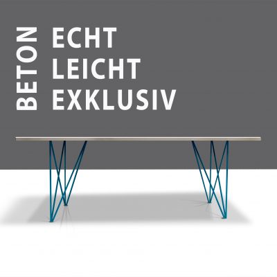 Betontisch in LEICHTBAU von Messoni,beton tisch, betonesstisch, beton esstisch, betonarbeitsplatte von messoni