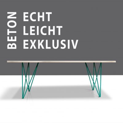 Betontisch in LEICHTBAU von Messoni,beton tisch, betonesstisch, beton esstisch, betonarbeitsplatte von messoni