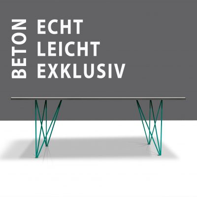 Betontisch in LEICHTBAU von Messoni,beton tisch, betonesstisch, beton esstisch, betonarbeitsplatte von messoni